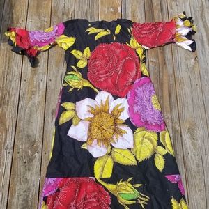 HANDMADE African Dress Ruffle Sequined